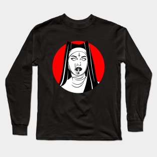 Satanic Nun. Bad Nun Long Sleeve T-Shirt